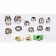 Own Male Female Brass PPR Inserts Brand Own Shape Round Color Golden Material Brass Finish Perfect Head Shape Round Packaging Type - Super Impex