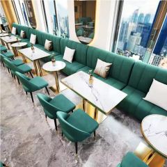 Custom Modern Stainless Steel Dining Set for Hotel & Bar - Image 2