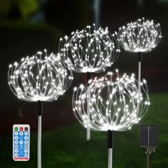 3D DIY Firework Solar LED Light Holiday Party Lawn Security Christmas Lights - Image 3