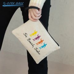 Custom Stylish Beautiful Color Patterned Coin Purse Cosmetic Bag for Women - Image 4