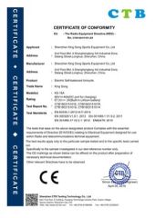 CE Certification certificate from LINWAY INTERNATIONAL LIMITED