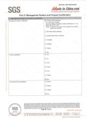 Management System and Product Certification certificate of Qingdao Hvsun Industry Co., Ltd. – certificate photo, supplier certificates section