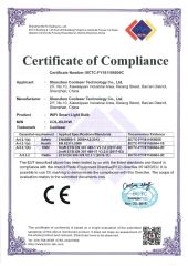 CE certificate from Shenzhen Coolseer Technology Co., Ltd.