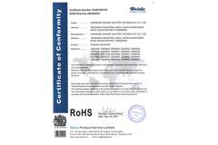 RoHS certificate from Shenzhen Topnavis Electronics Co., Ltd.