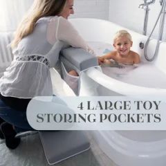Kids Pet Bath Essentials with Pockets Quick Drying Kids Baby Bath Mat - Image 5