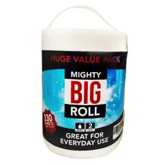 Virgin Wood Pulp Natural White Kitchen Paper Disposable Paper Towels Maxi Roll - Image 1
