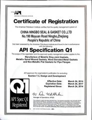 API-Q1 Certificate certificate from China Ningbo Seal & Gasket Co., Ltd.