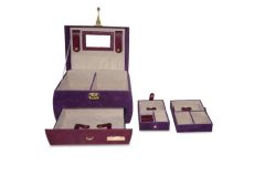 Handmade Luxury PU Leather Jewelry Box for Storage and Display - Image 3