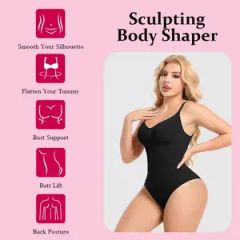 Women's High Waisted Shapewear Slimming Butt Lifting Ultra Stretch Seamless Invisible Control Underwear Body Shapers - Image 2