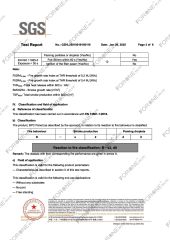 EN 13501 certificate from Foshan Huiyi New Material Technology Co., Ltd.
