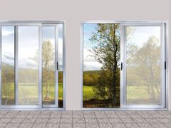 Silver Aluminum Window Frame, Grade Of Material: Aluminium Color Silver Style Hexagonical Place Of Origin india Usage/Application - N S Engineering Works