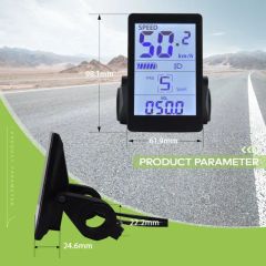 Ebike Commuting Display with Speed Mileage and Bicycle Computer Accessory - Image 4