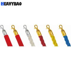 Heavybao Twisted Queue Safety Barrier Belt Concierge Column Rope for Posts Stands Exhibition - Image 4