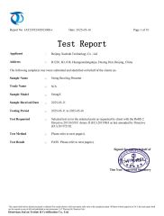 Rohs certificate from Langfang Xushida Bowling Equipment Co., Ltd