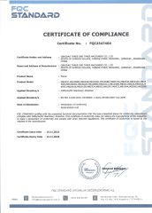 CE3 certificate of QINGDAO OSET INTERNATIONAL TRADING CO., LTD. – certificate photo, supplier certificates section