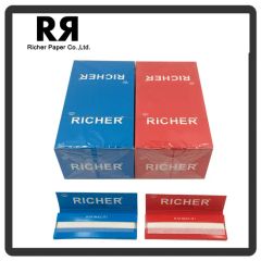 Regular Size Cigarette Rolling Papers Origin China Size 14-24GSM Customized Yes Pulp Style Virgin Brand OEM, Richer Type Rolling - Image 1