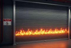 Fire Rated Shutters Control Type manual Operation Speed 6 rpm Shutter Thickness 1.0 mm Material Galvanized Steel Safety Feature Manual - Image 3