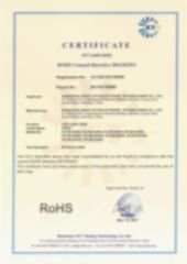 RoHS certificate from Shenzhen Creek Technology Co., Ltd.