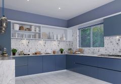 Modular Kitchen Interior Works Assembly Method Easy To Assemble Storage Type Drawers, Organizers Aesthetic Style Modern - Image 1