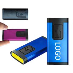 Customized Logo Mini Portable Torch LED Rechargeable Keychain USB Charging for Promotional Carabiners - Image 1