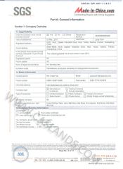 SGS Factory Audit Report 3 certificate from Foshan Casland Garments Co., Ltd.
