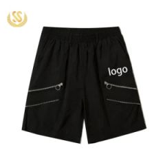 Custom Exercise Gym Shorts Zipper Design Custom Logo Shorts Type Pants Size Custom Origin China Pattern Logo Gender Unisex - Guangzhou Shangshang Industrial Co., Ltd.