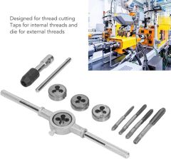 Tap and Die Tools Set Professional Threading HSS Hand Tap and Die Thread Tapping Tool Set - Image 6