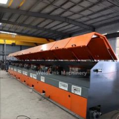 Automatic CNC PLC Controlled Wire Drawing Machine Steel Line Straight Construction Reinforcement Nail Mesh Fence Gabion Galvanized - Hebei WeldLink Machinery Manufacturing Co., Ltd.