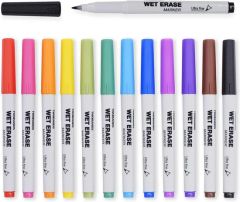 Wet Erase Whiteboard Marker 12 Colors Erasable Markes HS Code 96082000 Color Multi Color Refill Color Colors Point Diameter - Image 2