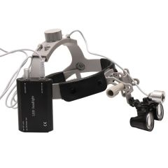 New 3.5X Binocular Magnifier with Headlight Headband Loupes Medical Headlamp Surgical Light - Image 5