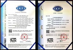 ISO certificate from Guangzhou Label Printing Co., Ltd.