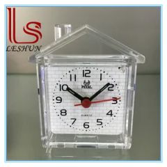 Lovely House Shaped Fluorescent Quartz Alarm Clock Home Desk Clock - Leshun Fashion Manufacturing Co., Ltd.