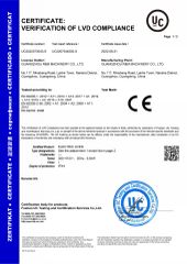 CE certificate from Guangzhou R&M Machinery Co., Ltd.
