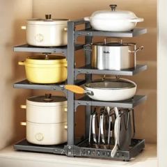Kitchen 304 Stainless Steel Pot Rack Multi Layer Kitchen Supplies Appliances Storage - Image 2