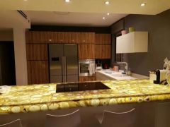Semi Precious Stone Backlit Agate Bar Table Top Gemstone - Image 6