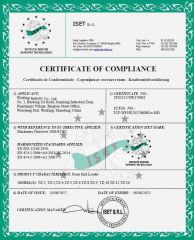 CE Certificate certificate from Weifang Yourchance Machinery Co., Ltd.
