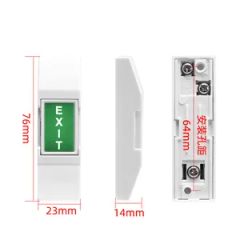 Fire Alarm Emergency Button for Alarm System HS Code 8525 Origin China Model NO. AL-EB65 Type Normally Open Trigger Mode - Image 2