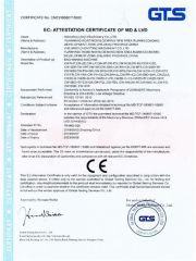Certification certificate of Wenzhou Jinyi Machinery Co., Ltd – certificate photo, supplier certificates section