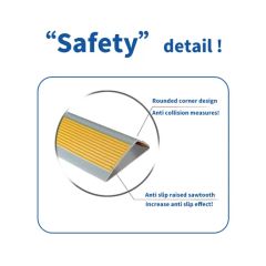 Modern PVC Staircase Edge Decorative Strip, Anti Slip L-Shaped Corner Protector - Image 6