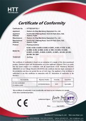 CE certificate from Henan Wealth Machinery Co., Ltd