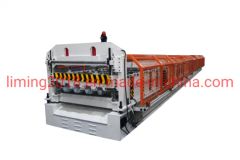 Factory Price Full Automatic Floor Decking Panel Tile Making Machine with 6 Meters Pneumatic Stacking Pallet - Image 1