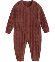 Custom 100% Cotton Knit Baby Romper Unisex Round Neck Long Sleeve 1Y MOQ100 15D - Dongguan Ardi Apparel Co., Ltd.