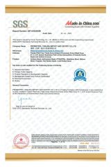 SGS certificate certificate from RUNWOO (TIANJIN) NEW MATERIAL TECHNOLOGY CO., LTD
