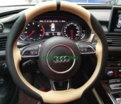 Hand Sewing Car Steering Wheel Covers 38mm Leather Cover - Ningbo Govi Auto Parts Co., Ltd.