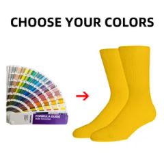 Custom Crew Sport Socks High Quality Socks Men Custom Size Custom Model NO. 14 Origin China MOQ 100 Pairs Material - Image 4