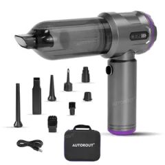 Compact Car Vacuum Cleaner with Powerful Suction for Easy Cleaning - Image 1