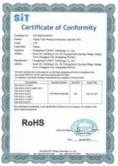 RoHS certificate from Guangdong Flipsky Technology Company Ltd.