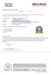 SGS Certificate certificate from Guangzhou YELLO Packaging Co., Ltd.