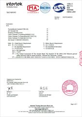 GB 18401-2010 National General Safety Technical Code For Textile Products certificate of Suzhou A Plus Textiles Company Limited – certificate photo, supplier certificates section