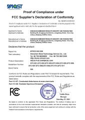 FCC certificate of Dongsun Homeware Products Industry and Trading Firm – certificate photo, supplier certificates section